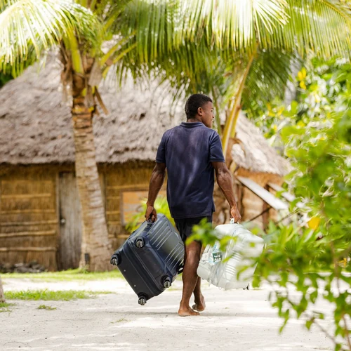 oarsmans-luggage-500x500 Staff with luggage at Oarsman's Bay Lodge, Yasawa Islands, Fiji
